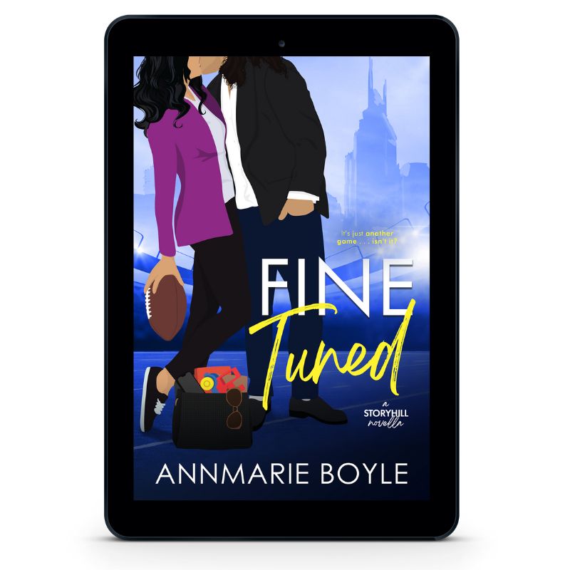 Ebook cover image, Fine Tuned, a novella in the Storyhill Musicians contemporary romance series by Annmarie Boyle.