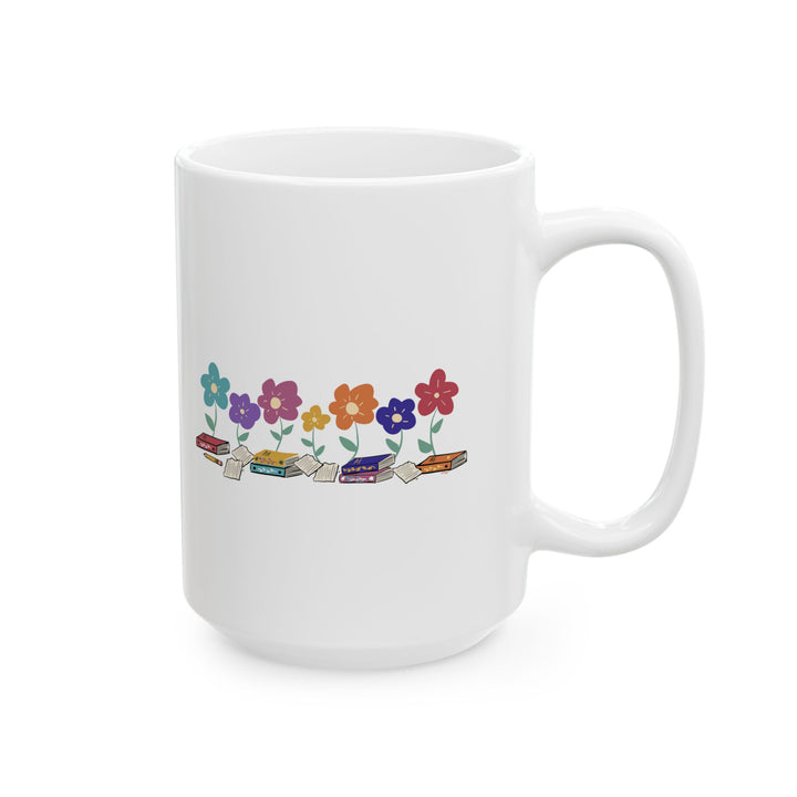 Flowers & Books Mug
