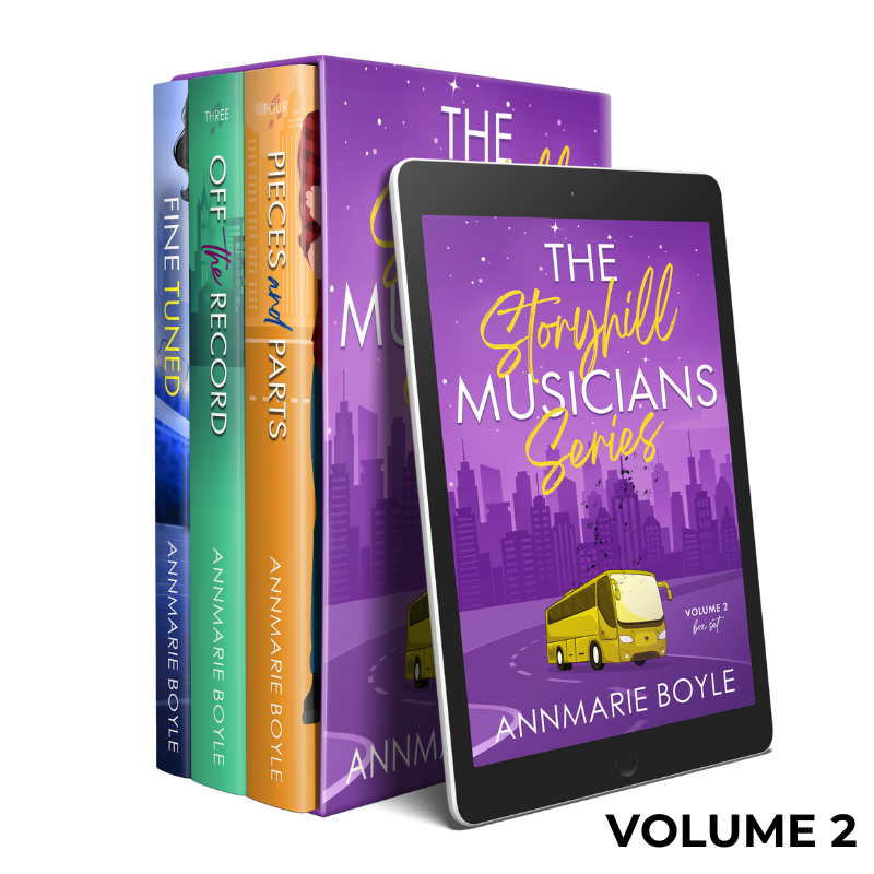 Storyhill Musicians contemporary romance series box set. Includes: Fine Tuned, Off the Record, and Pieces and Parts