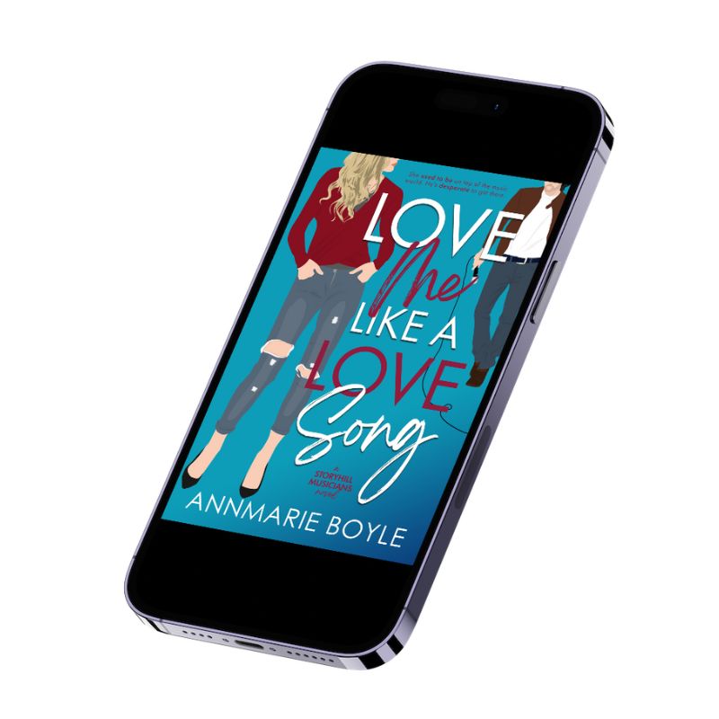 Cover of Love Me Like a Love Song contemporary romance on a mobile phone.